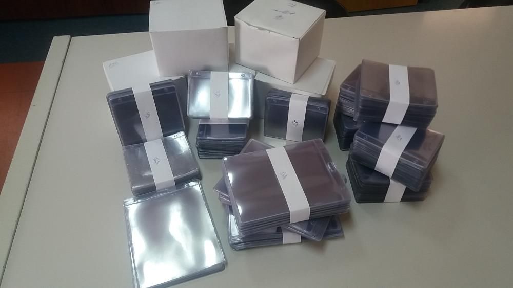 Bolsas PVC identificadoras, porta credenciais em pvc para eventos.