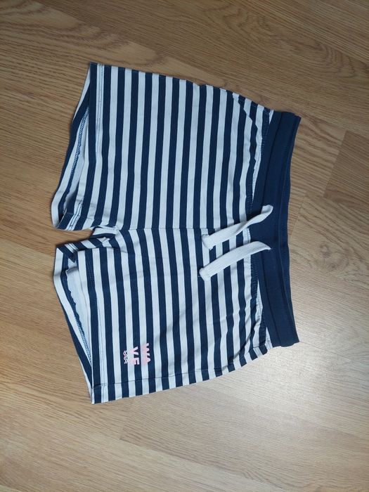 Krótkie spodnie 146 Lincoln&Sharks szorty w paski dla dziewczynki