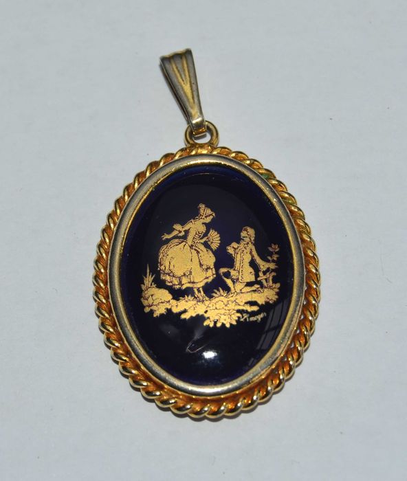 Pendente em Porcelana de Limoges