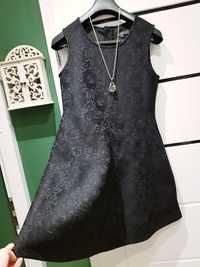 Nowa sukienka mała czarna 40 l taliowana