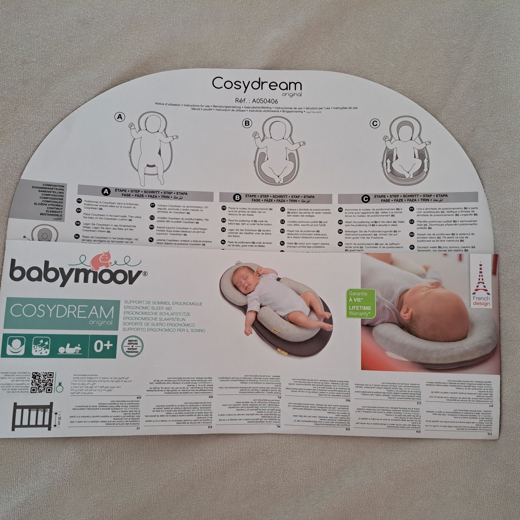 Almofada/Suporte ergonómico para bebés babymoov