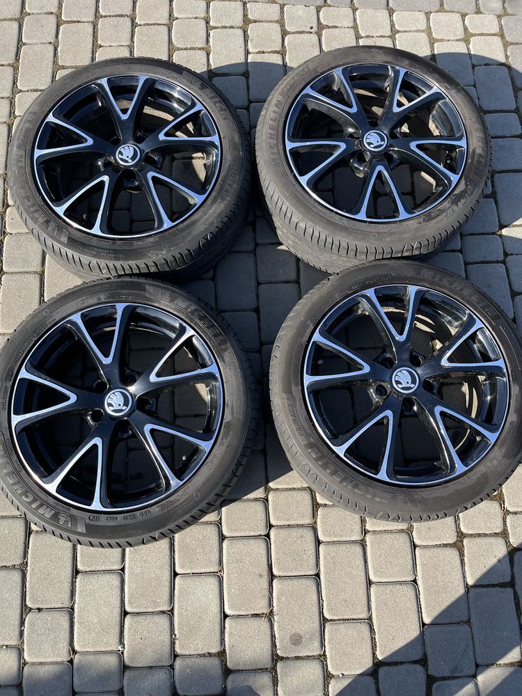 Felgi 5x112 17 cali Skoda Octavia Superb Rapid opony 215/55/17