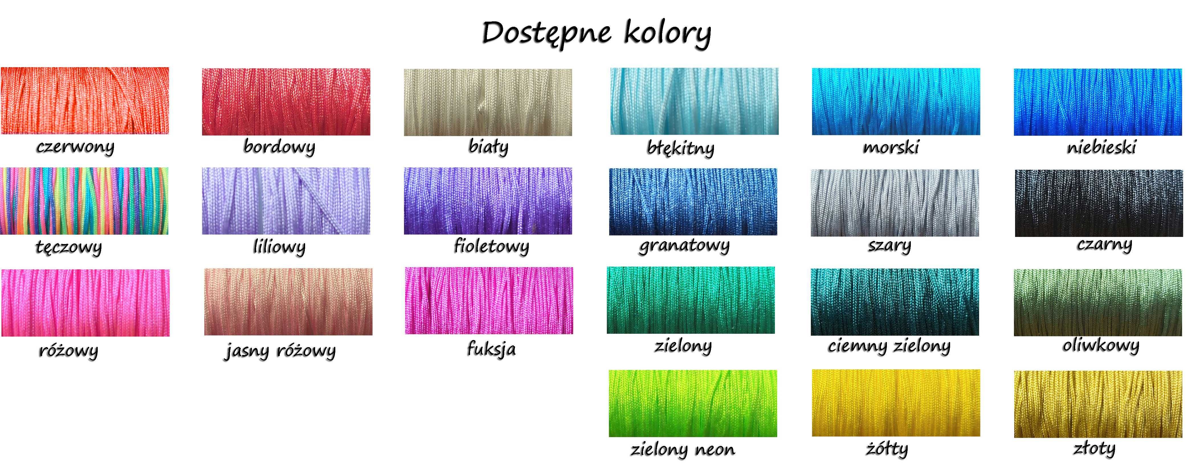 Kolczyki ze sznurka handmade stal nierdzewna nietoperz Helloween