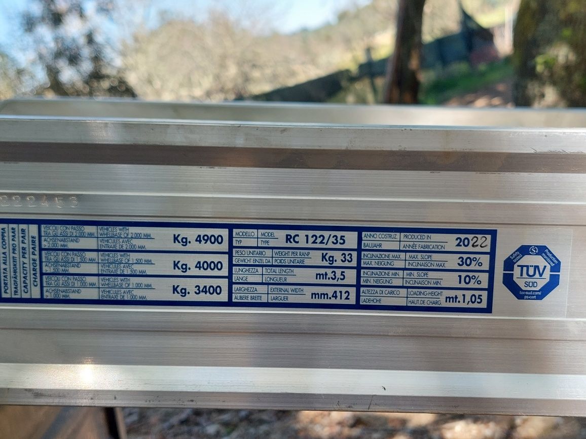 Rampas de Alumínio Novas Reforçadas