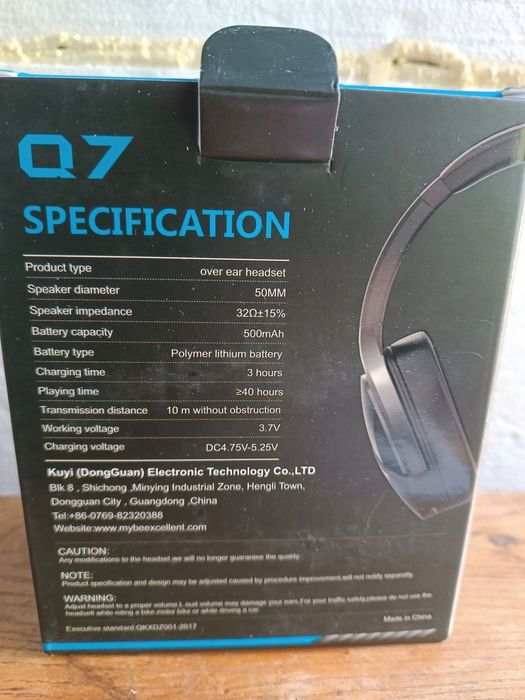 Słuchawki bezprzewodowe Beexcellent Q7