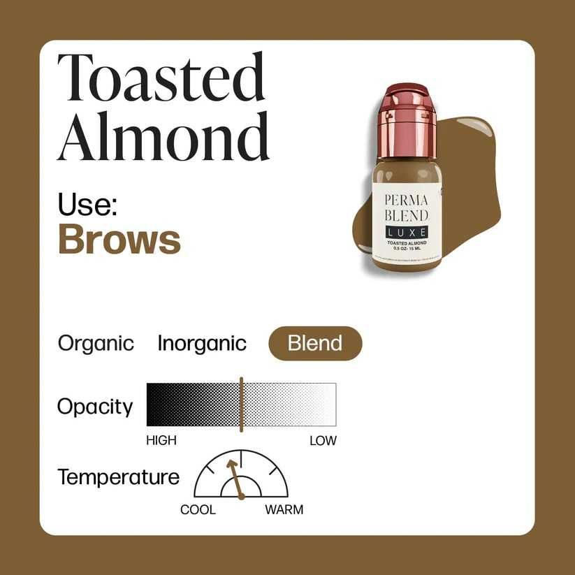 Pigmento Micropigmentação de Sobrancelha Perma blend Toasted Almond