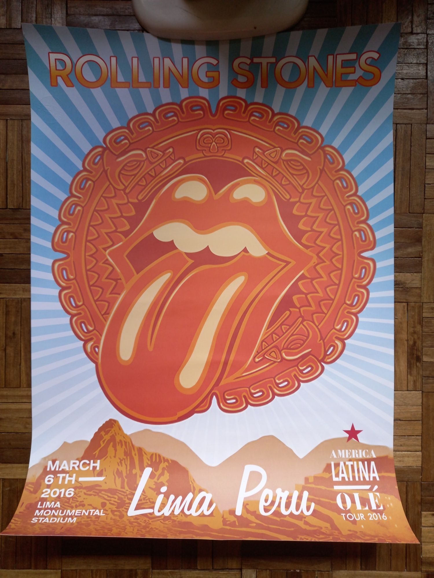 Poster Rolling Stones América Latina Olé Tour