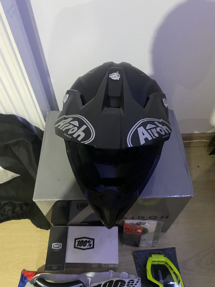 Kask AIROH Wraap STAN IDEALNY! (rozmiar - M) cross enduro quad