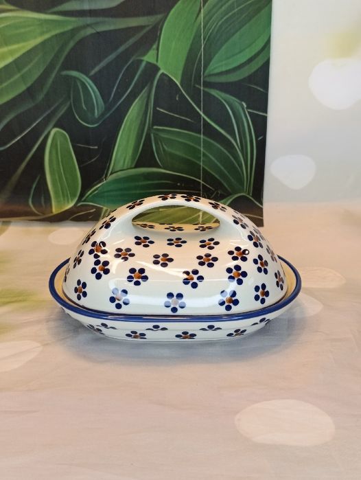 Maselniczka maselnica ceramiczna Bolesławiec