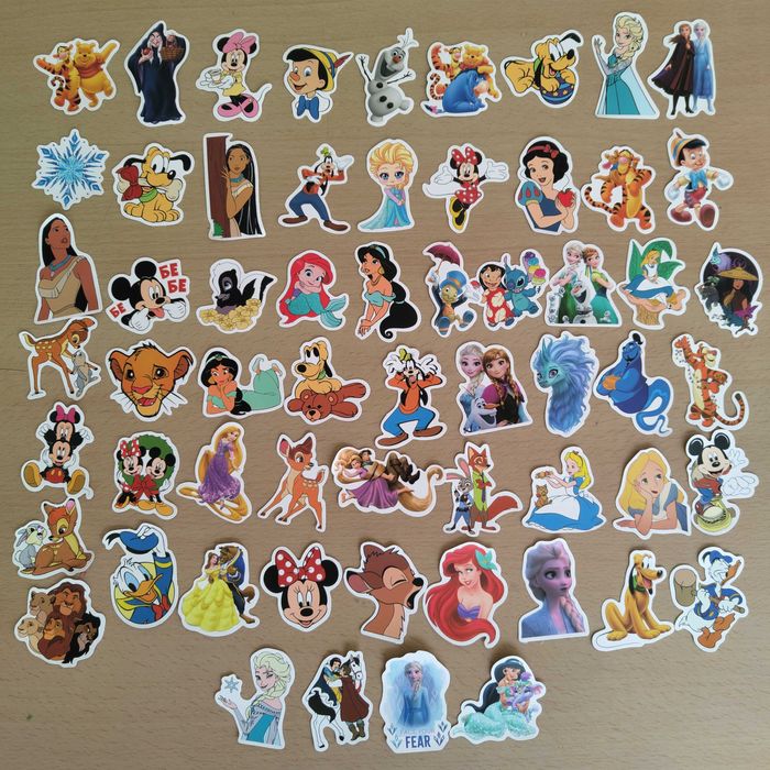100 Autocolantes Stickers Disney Desenhos Animados