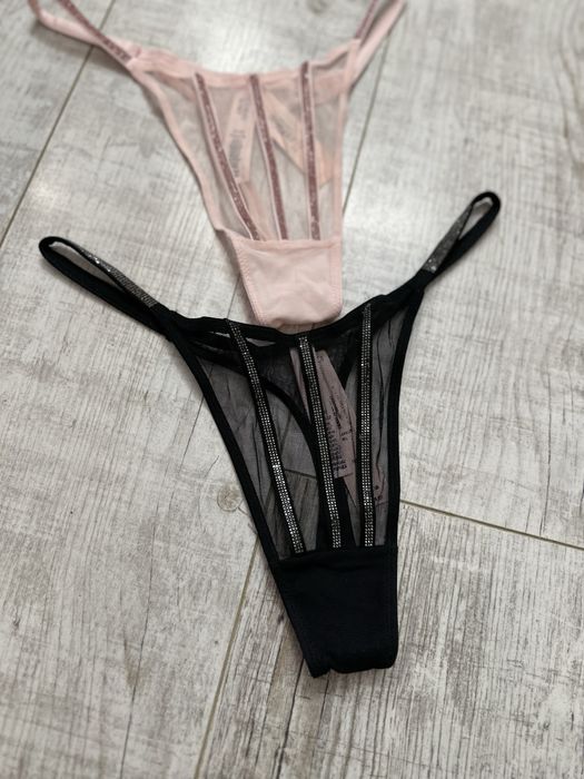 Трусики Victoria’s Secret з камінчиками камінцями зі стразами стрінги