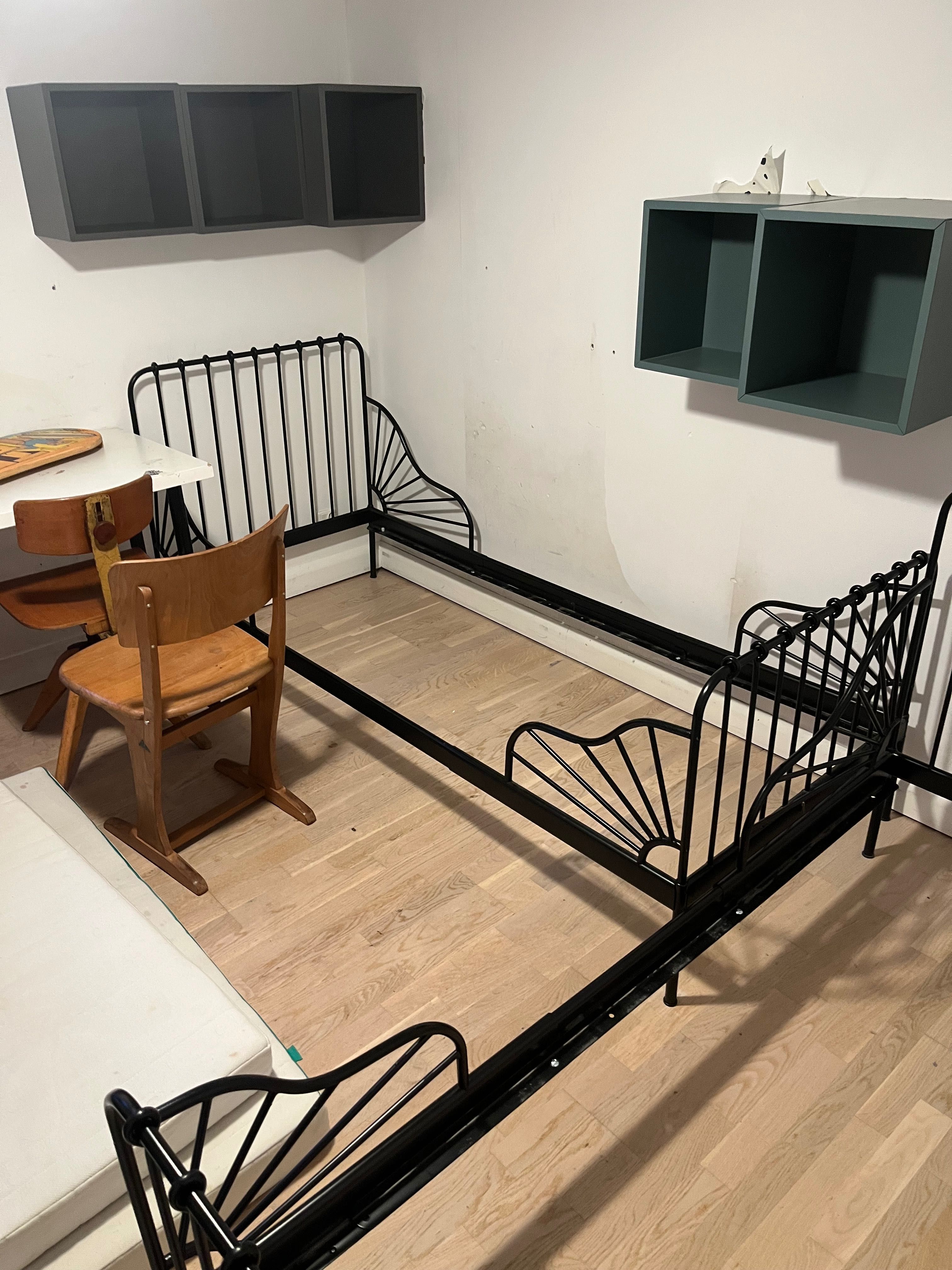 Łóżko dziecięce IKEA minen czarne