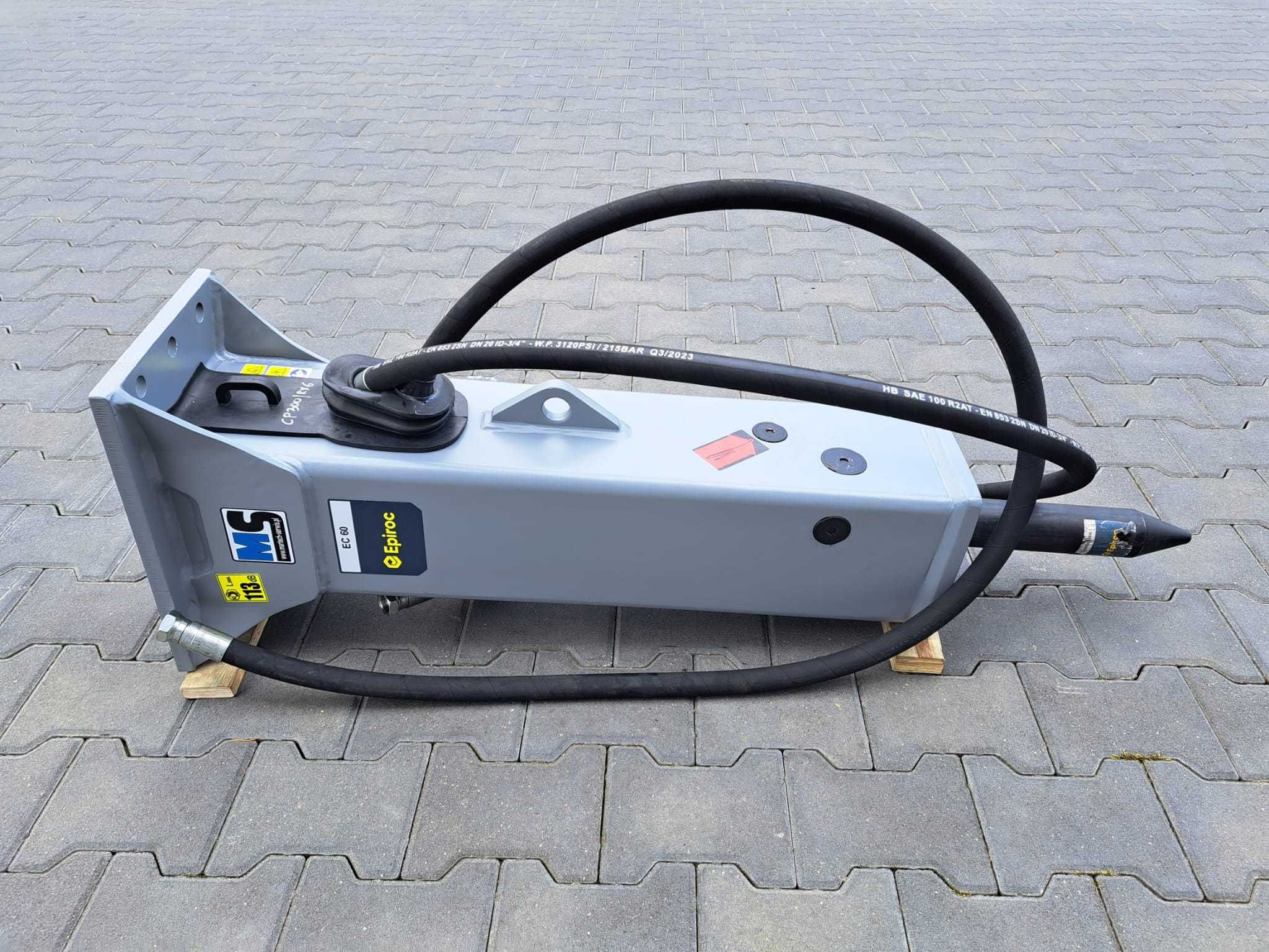 Młot hydrauliczny wyburzeniowy do minikoparki 4-7T EPIROC EC60T 220kg