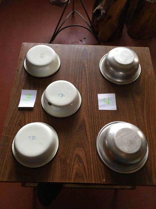 Миски эмалированные, нержавейка, алюминий