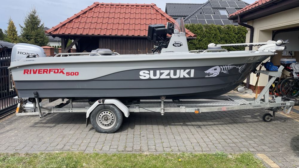 Riverfox 500 Honda 80 KM, Garmin EchoMap 102 SV UHD z GT 56