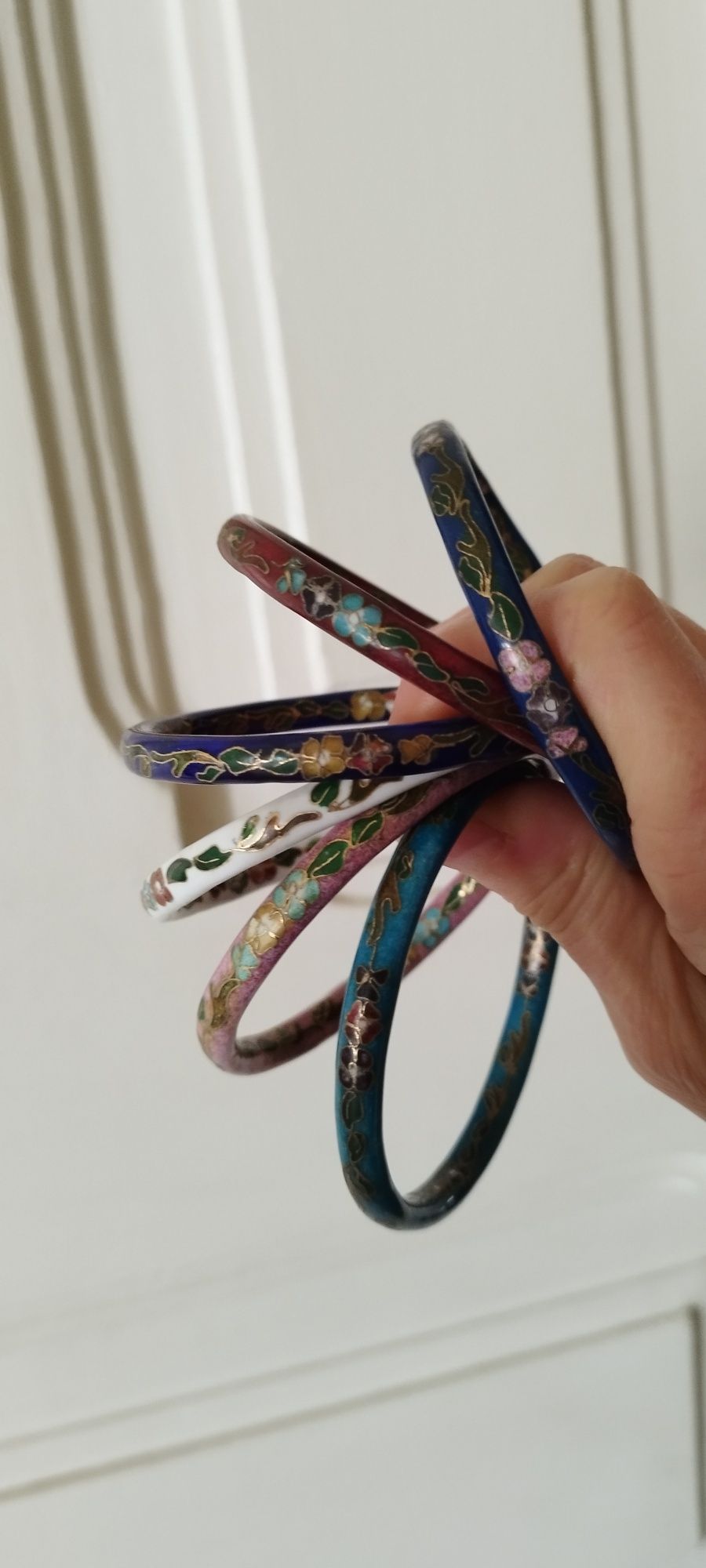 Pulseiras de esmalte vintage Cloisonné