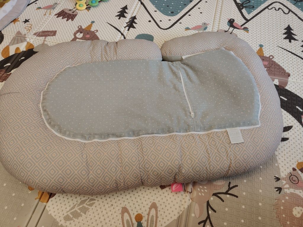 Super kojec gniazdo 2 w 1 niemowlęce motherhood welurowy