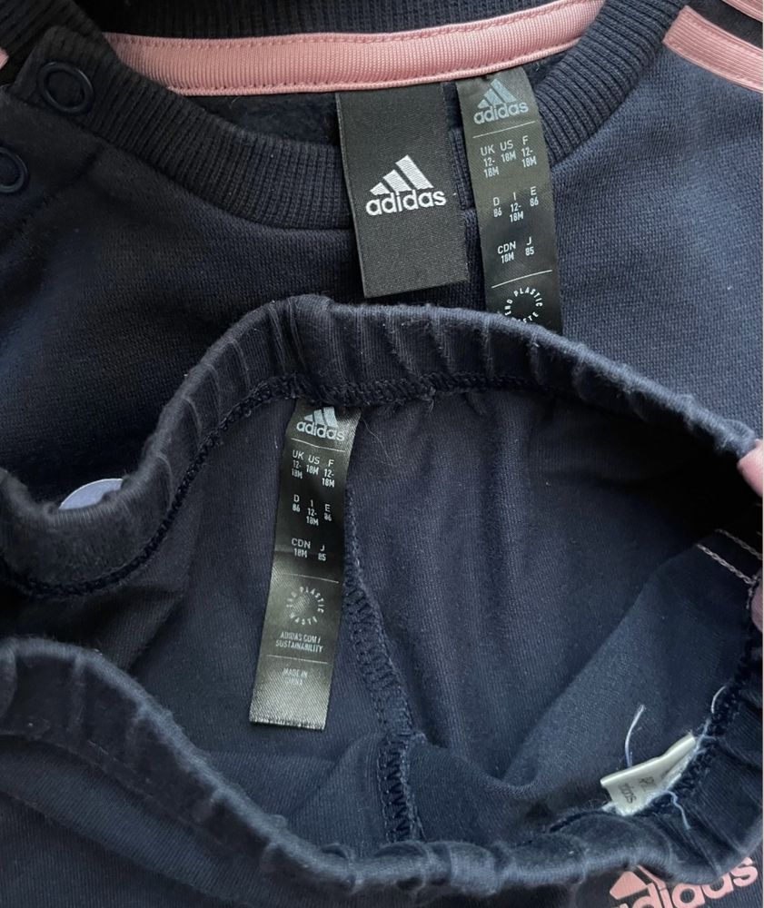 Спортивний костюм Adidas (реглан-туніка та лосини) на дівчинку 1-1,5 р
