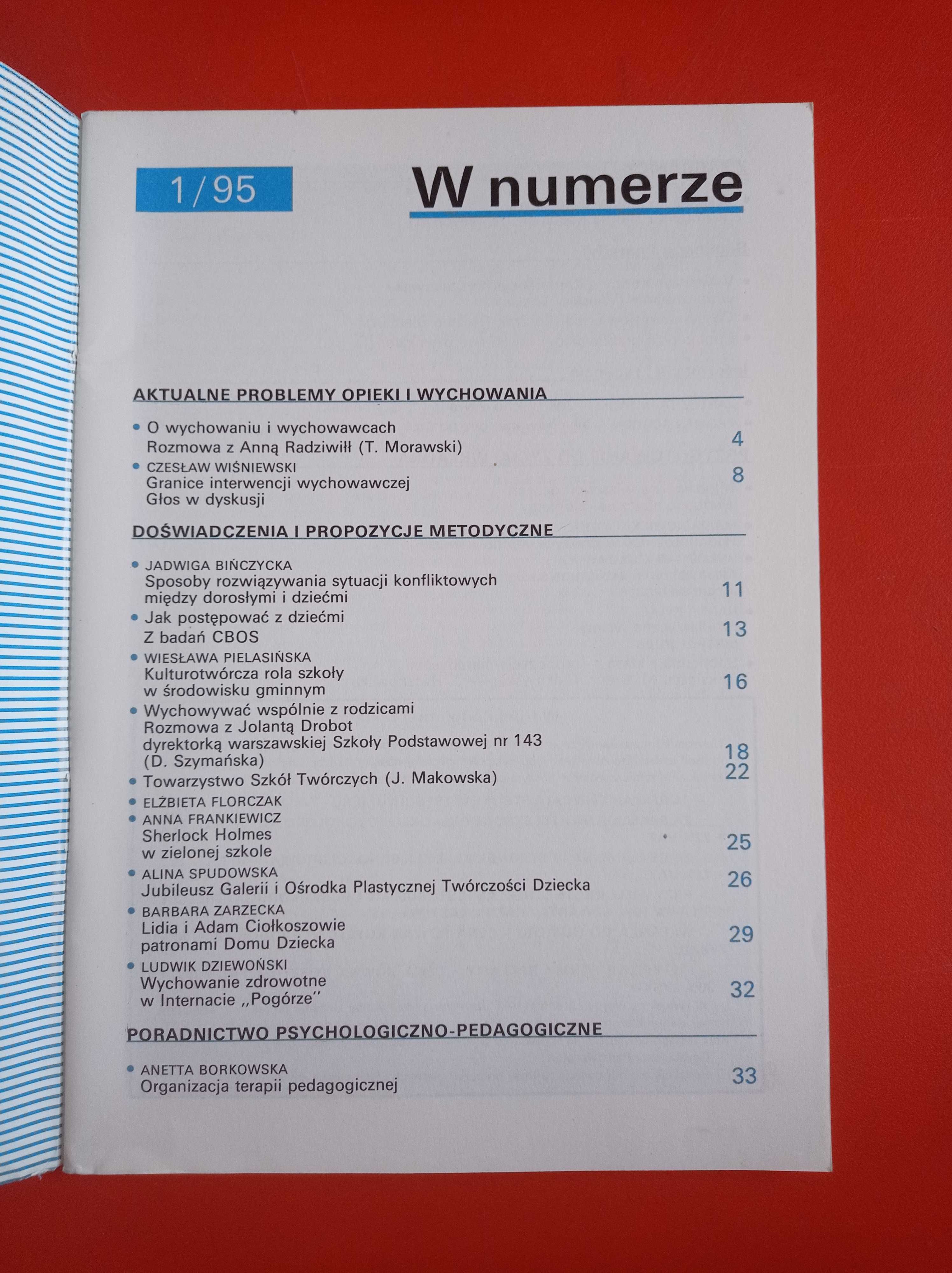 Problemy opiekuńczo-wychowawcze, nr 1/1995, styczeń 1995