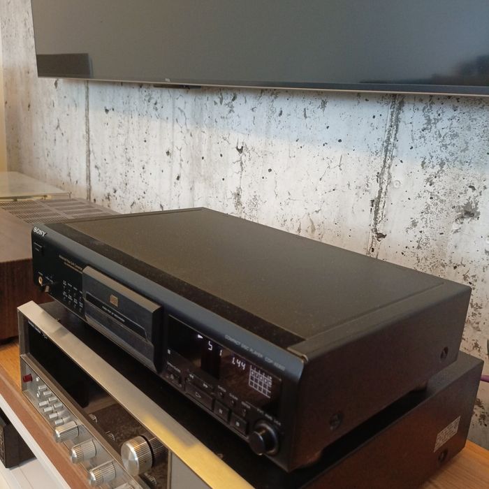 Odtwarzacz cd Sony CDP-XE800 czarny , wysoki model vintage