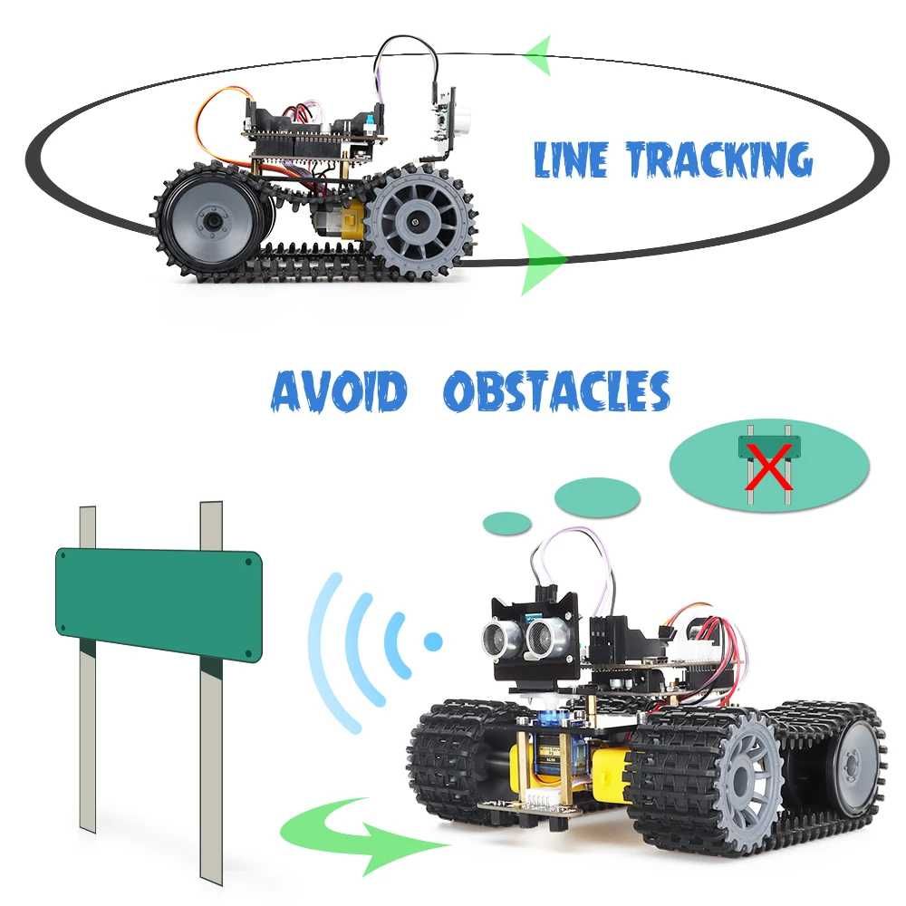 Arduino Mini Tank Robot Kit constructor