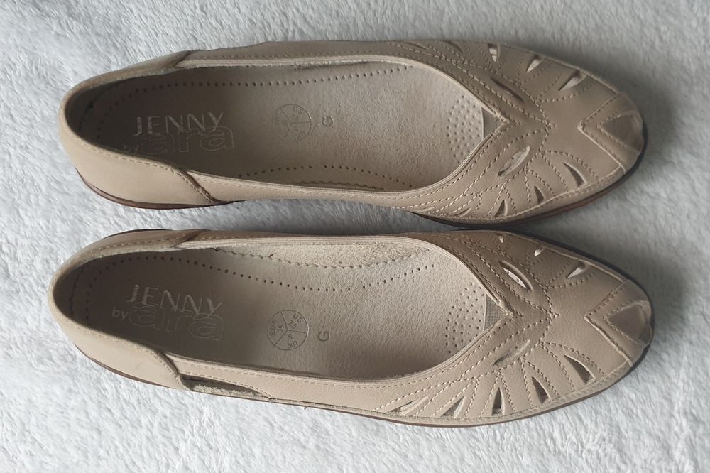 Półbuty skórzane Jenny By Ara r.38 J.Nowe