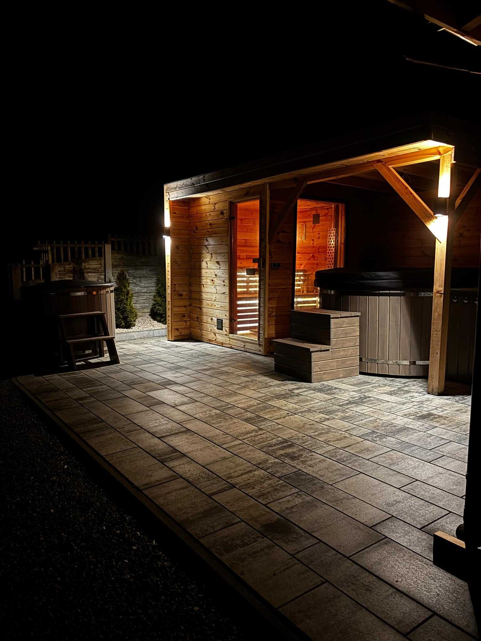 Sauna ogrodowa z balią + altana – luksusowy relaks w Twoim ogrodzie!