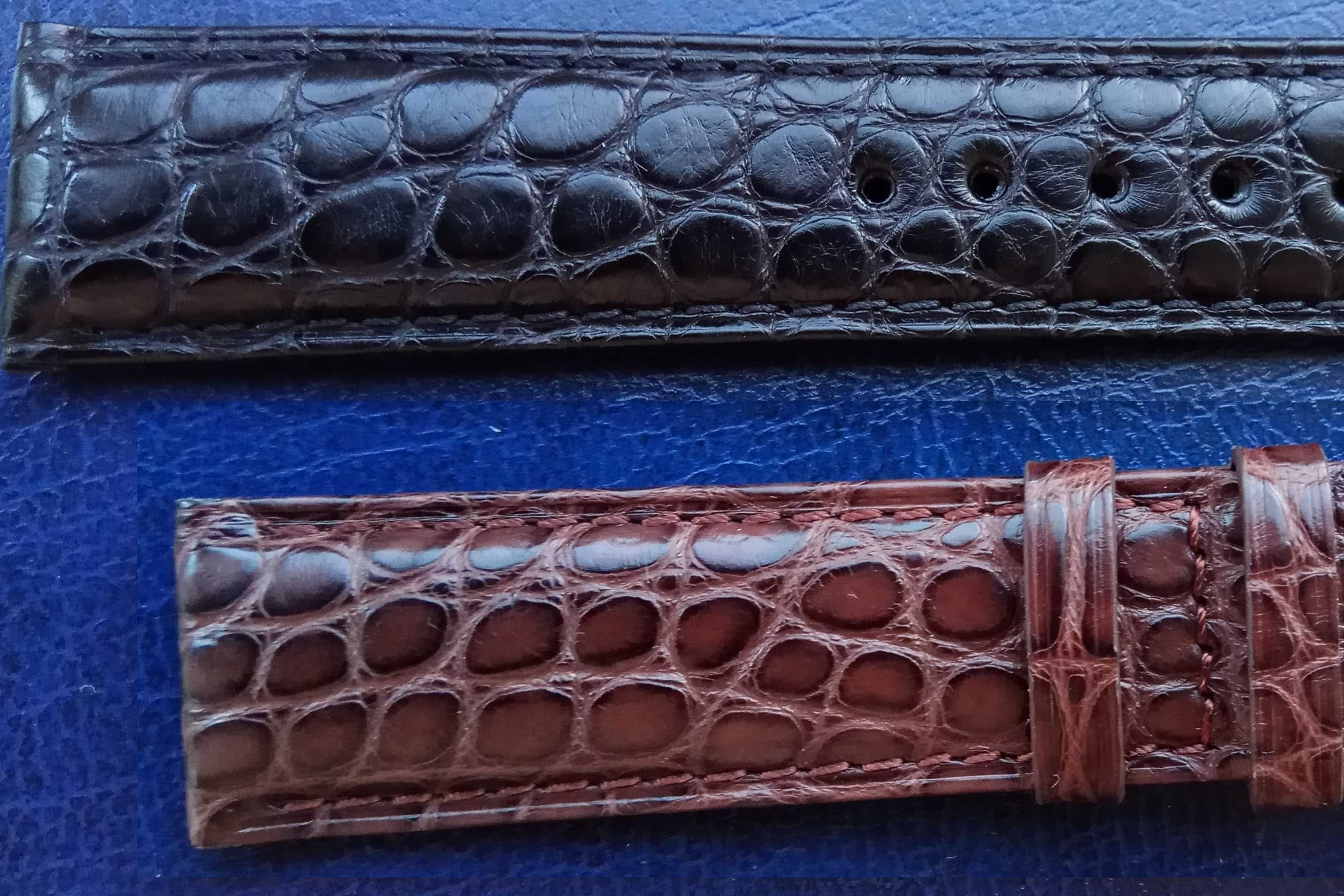 Ремешок для часов из натуральной кожи крокодила (кожаный ремешок)