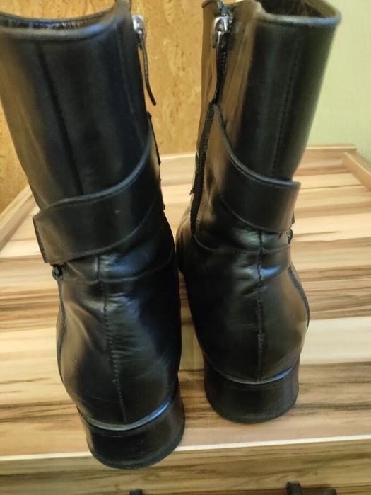 Зимові шкіряні сапожки 41р.