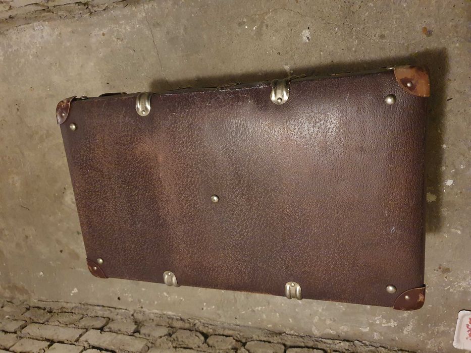 Duża Przedwojenna walizka 65x40x18cm prawie 100 lat!