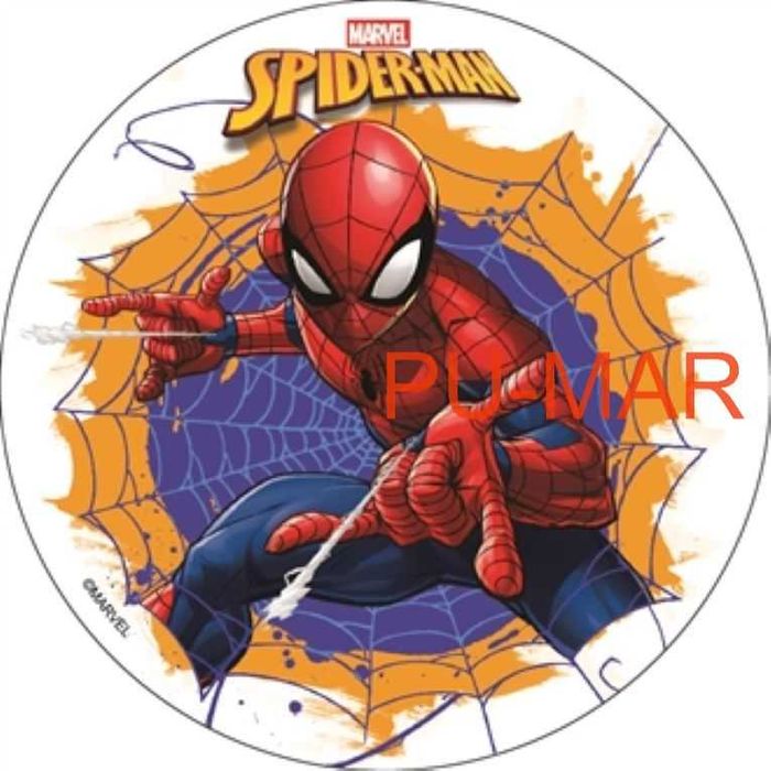 Opłatek na tort Urodziny Spiderman