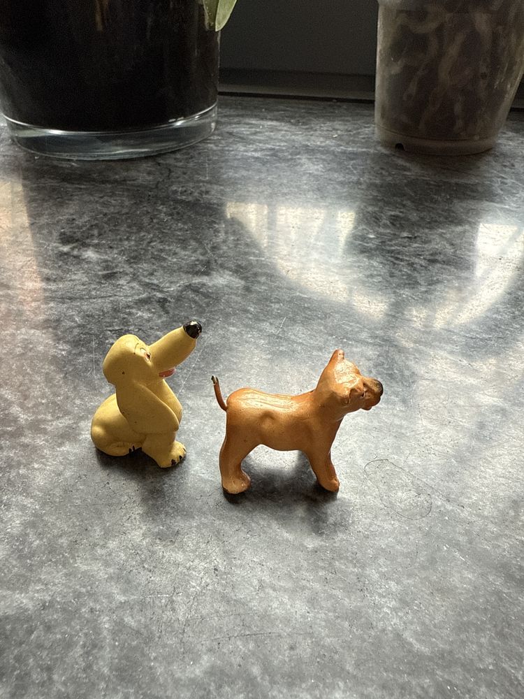Cão e Tigre (minis) em loiça