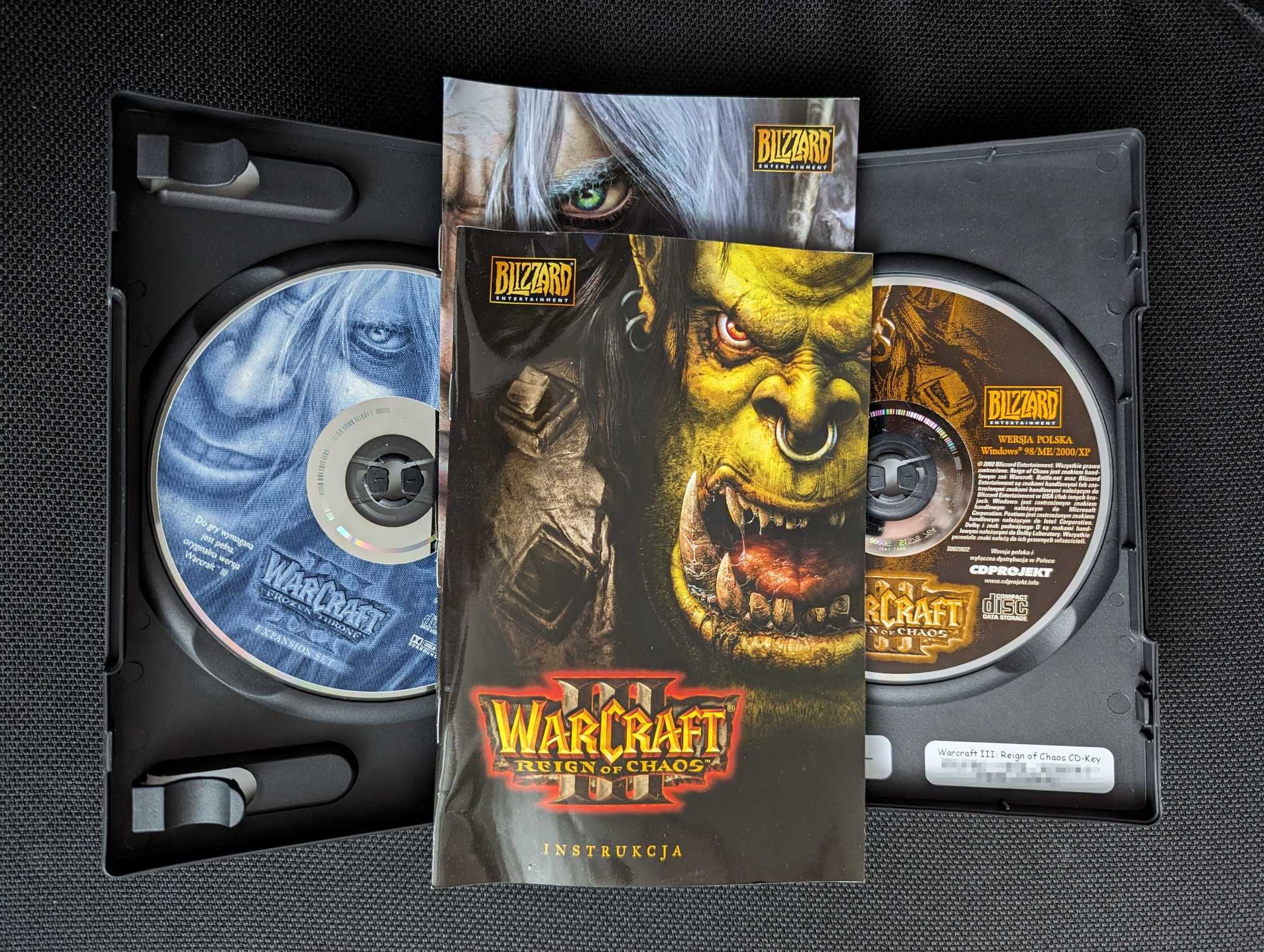 Warcraft III 3 Reign of Chaos The Frozen Throne Platynowa Kolekcja