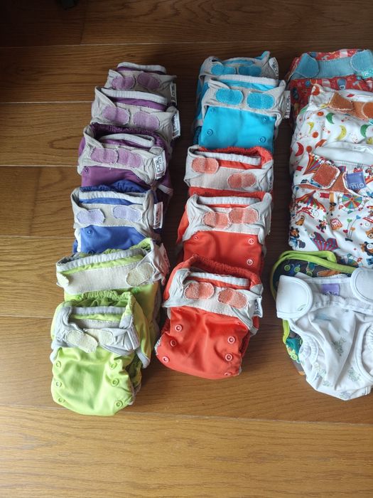 Fraldas reutilizáveis e absorventes