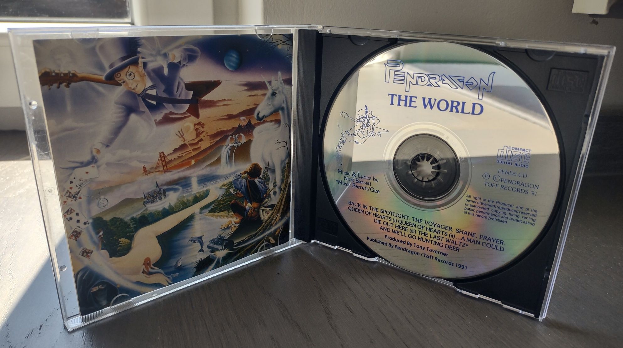 Pendragon The World płyta cd pierwsze wydanie Toff Records 1991 rok