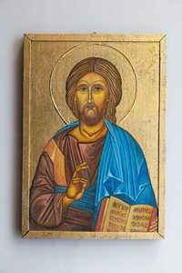 Prezent na komunie chrzest - Ikona ręcznie pisana Chrystus Pantokrator