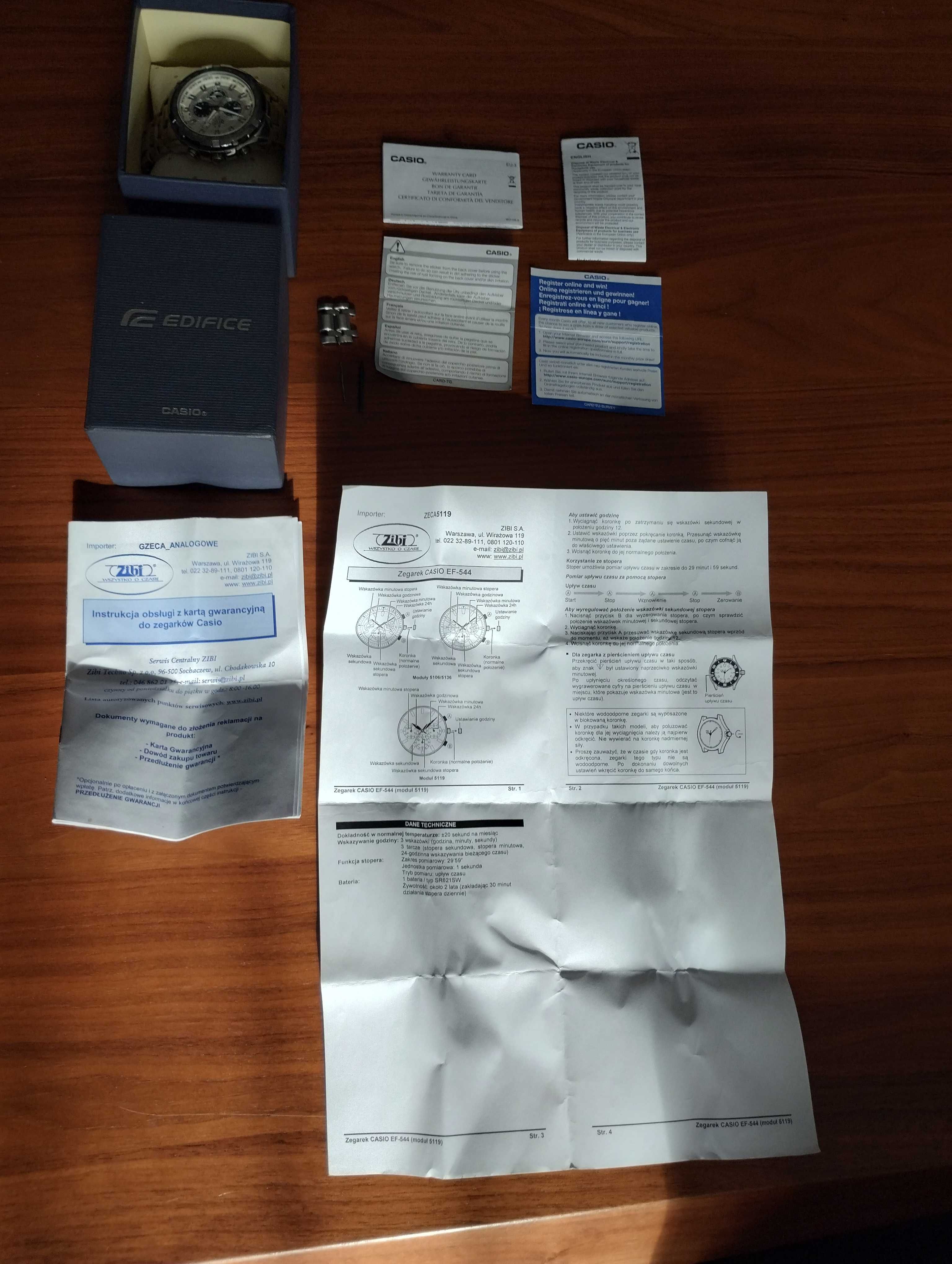 Zegarek Casio Edifice EF-539D 7AVEF