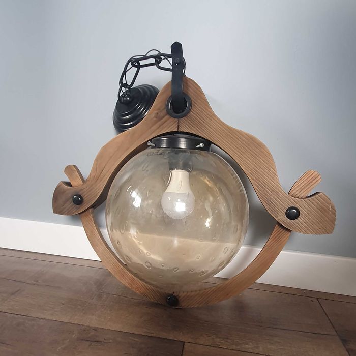 Super lampa wisząca loft prl