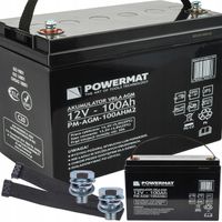 Акумулятор Powermat 12V/ 100 А/год. Польща. АКБ 100. AGM. Новий 2024