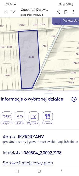 Działka, wyrobisko po kopalni