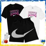 Комплект шорти Nike Big Swoosh та футболка Nike біла/чорна (м1) XS-2XL