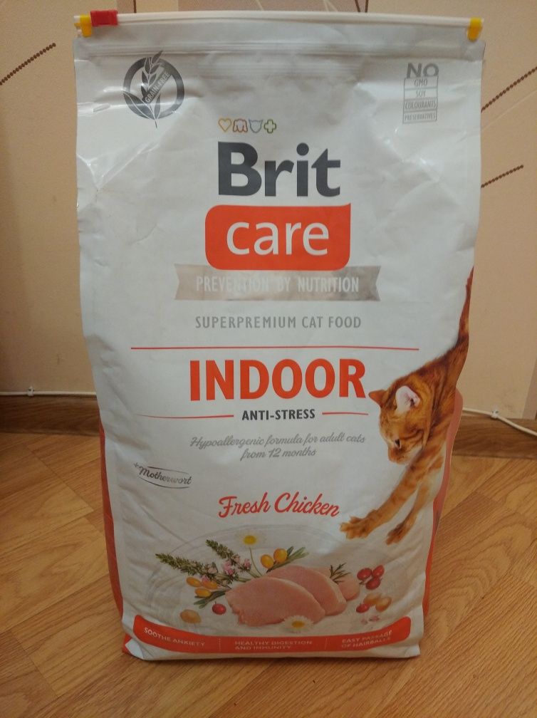 Сухий корм для котів з куркою Brit Care Indoor Anti Stress Chicken