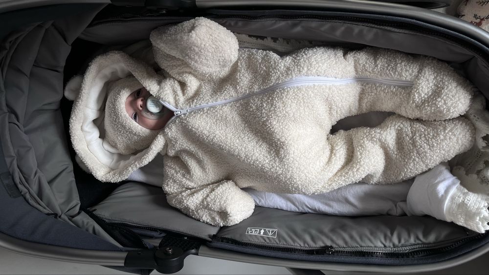 Конверт комбинезон  шапочка на виписку тедди