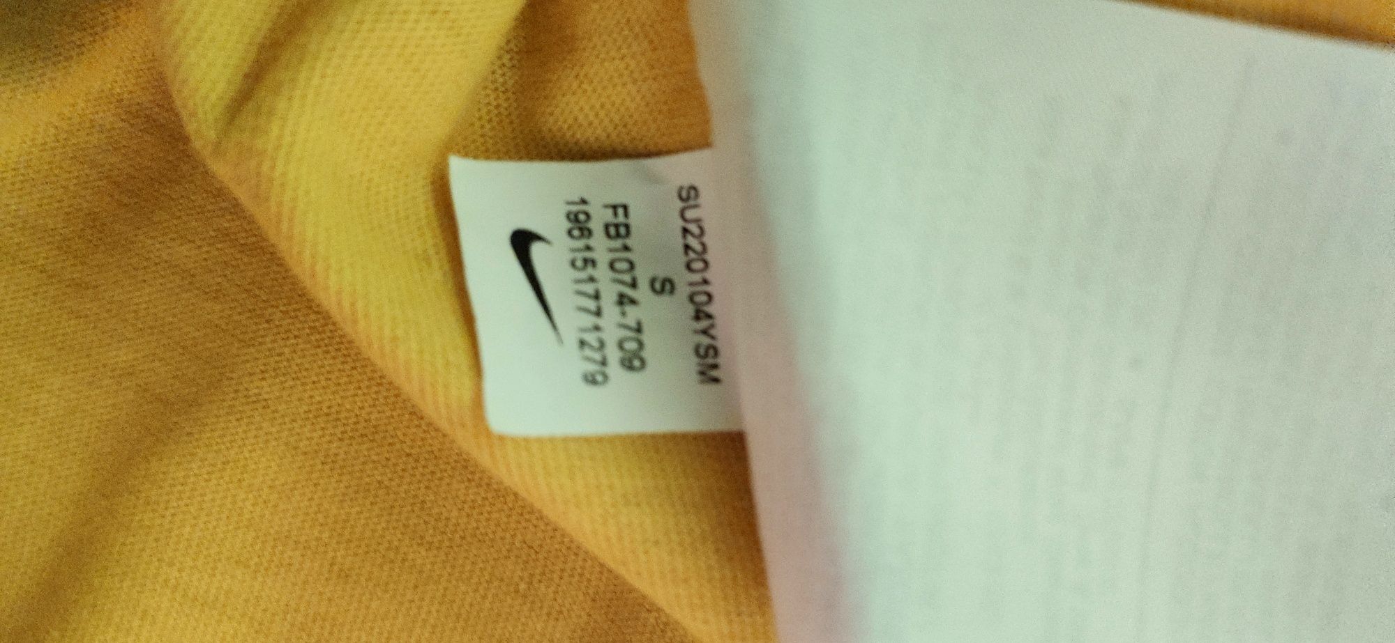 Koszulka t-shirt firmy Nike x2 kolor żółty bawełna