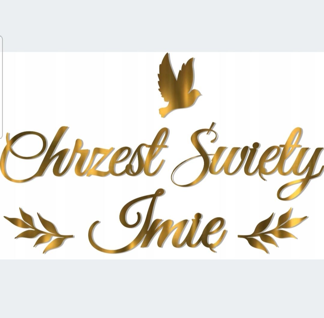 Baner Chrzest Święty Olusia