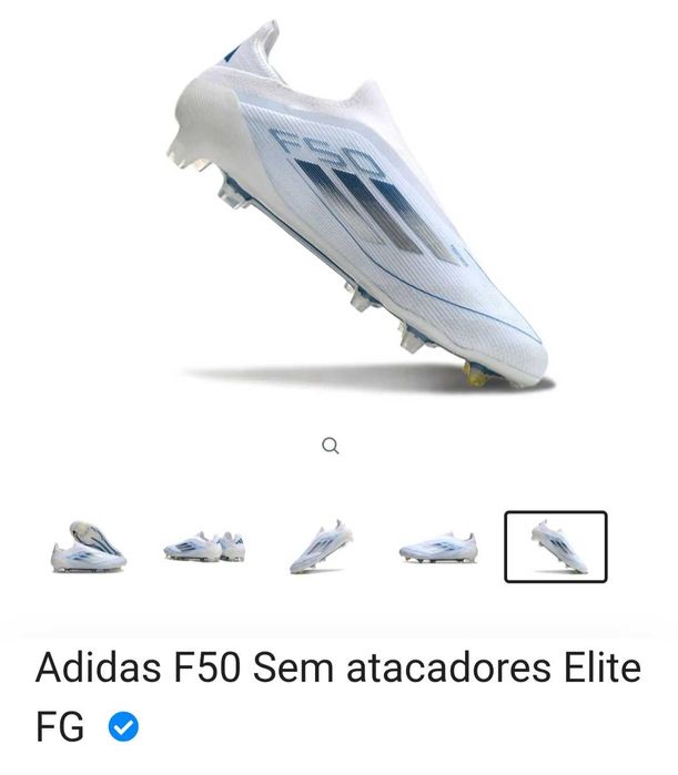 Chuteiras F50 Laceless Elite FG - tam 42 2/3