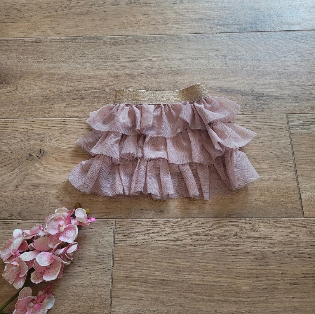 Złota spódniczka z tiulem Pepco SoCute w rozm. 74cm.