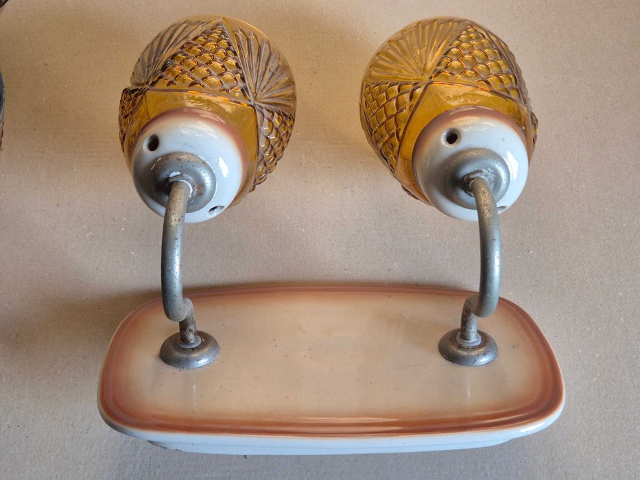 Kinkiet Lampa Promień Wieliczka PRL Mirostowice