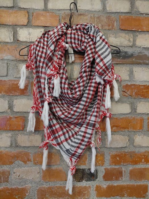 Chusta kefija arafatka czerwona biała czarna