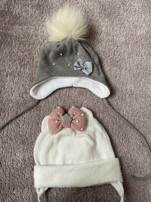 Шапочка зимова на дівчинку 1 -2 роки і 3-5 років